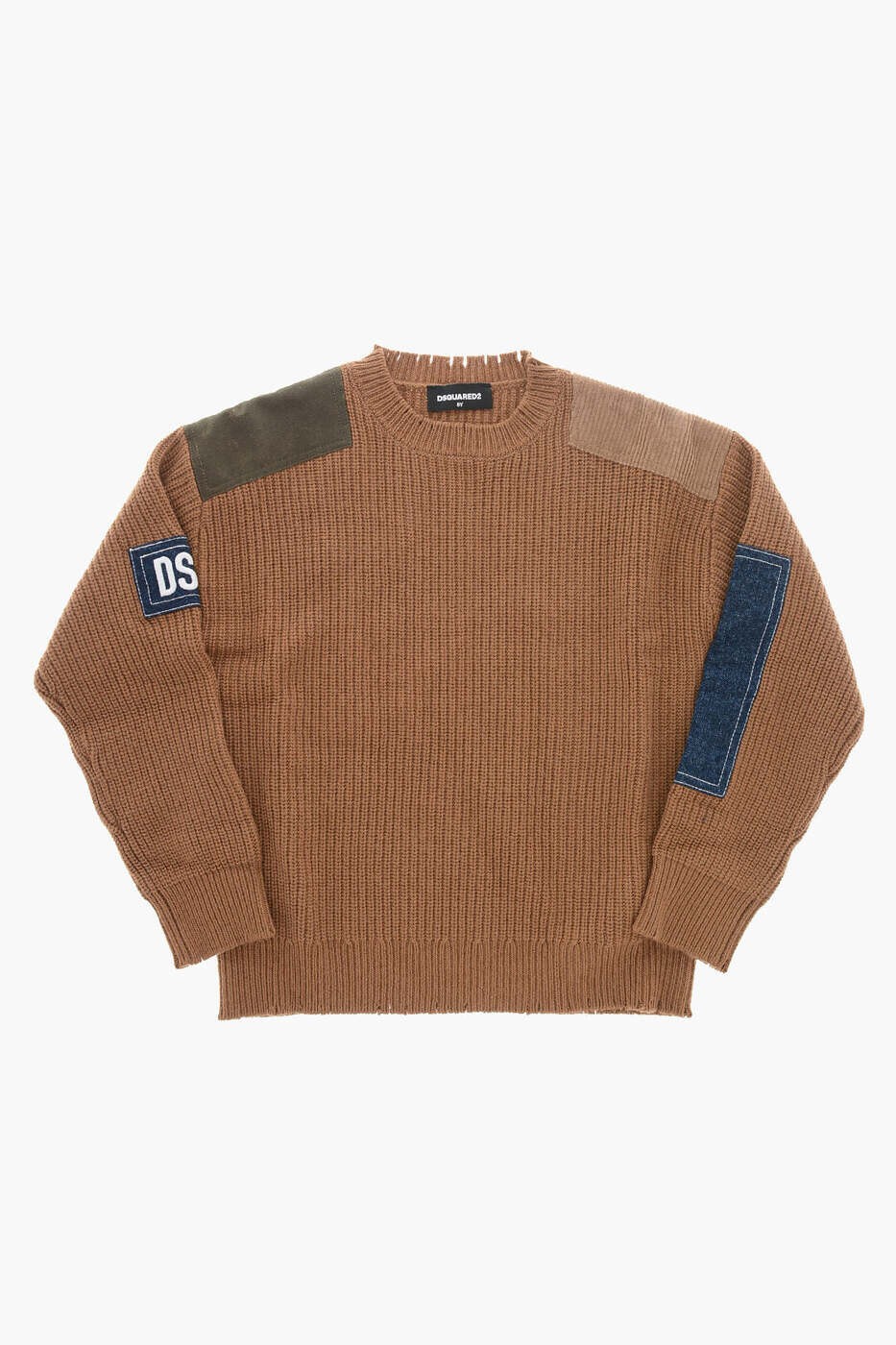 ディースクエアード DSQUARED2 クルーネックジャンパー 編み物御召しもの ボーイズ 赤銅色 Crew neck jumpers DQ1157 D0A15 DQ759 関税 貨物輸送無料 dk