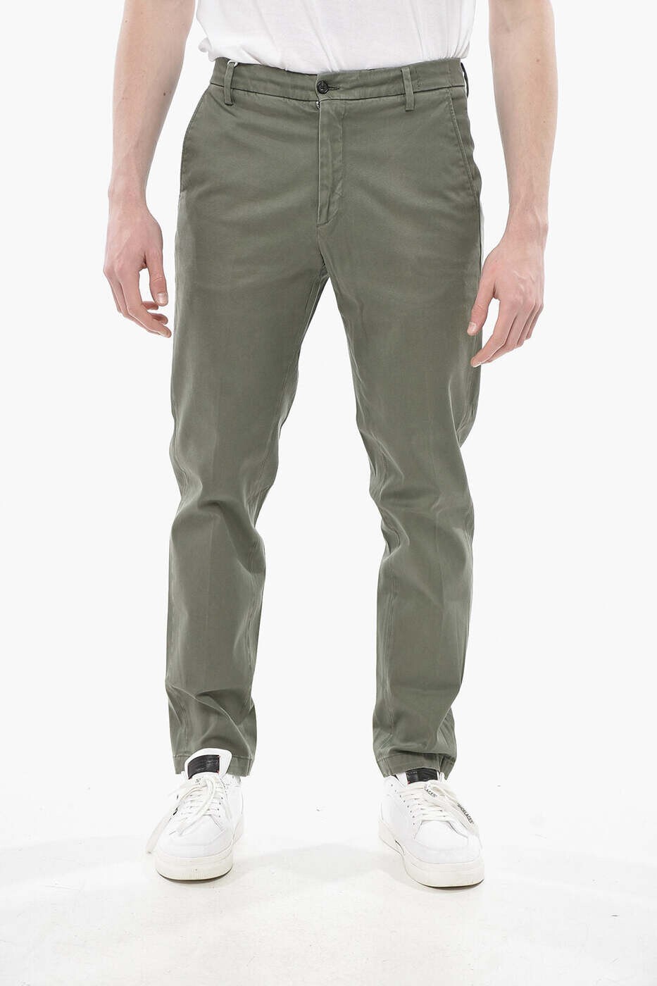 ビーエイブル BE ABLE ズボン ズボン下 メンズ 緑であること Trousers EDOARDO T.A. GSW18MILITARE 関税 貨物輸送無料 dk