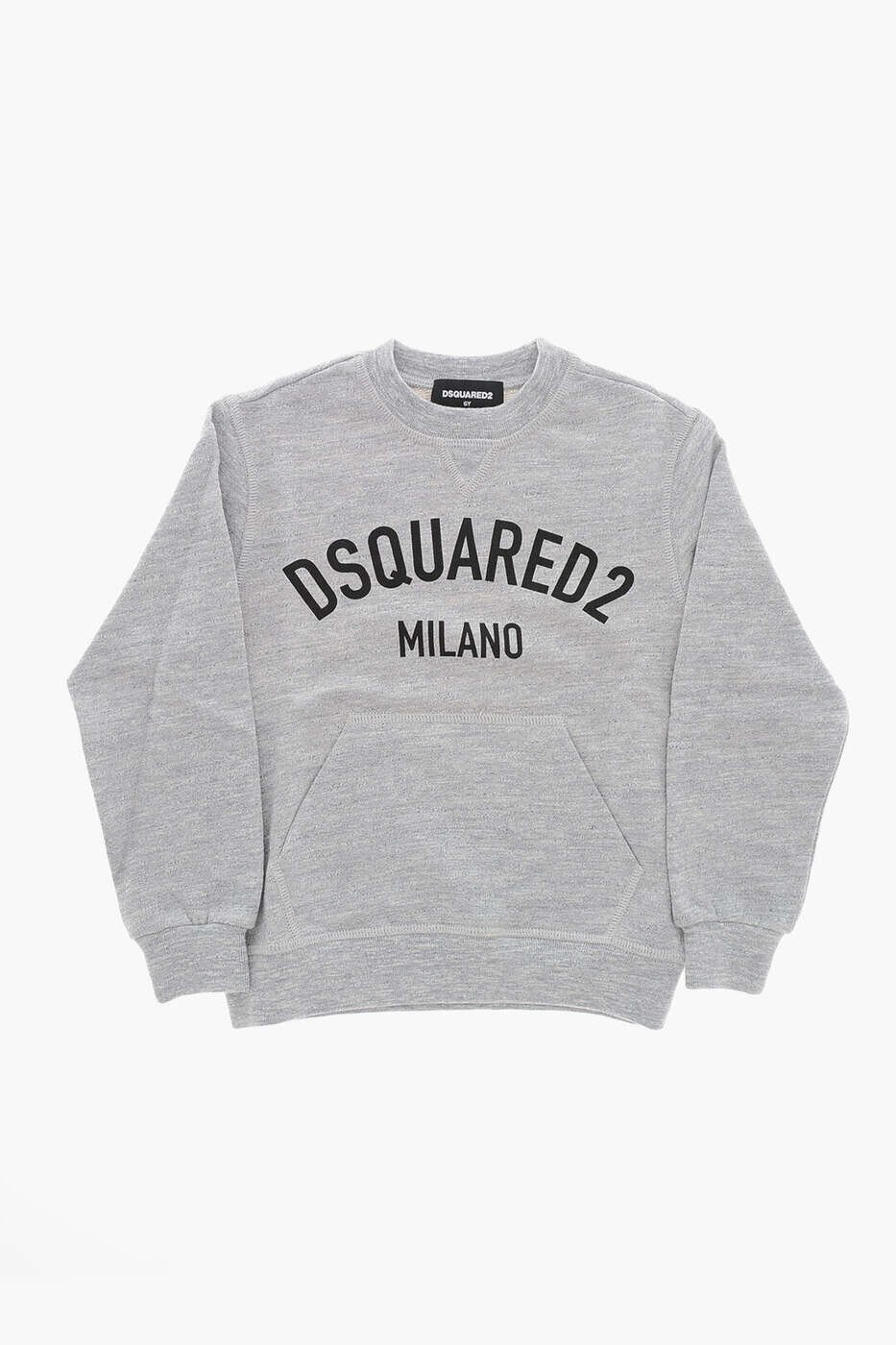 ディースクエアード DSQUARED2 クルーネックスウェットシャツ 調教師 ボーイズ 薄墨色 Crew neck sweatshirts DQ1963 D00V0 DQ911 関税 貨物輸送無料 dk