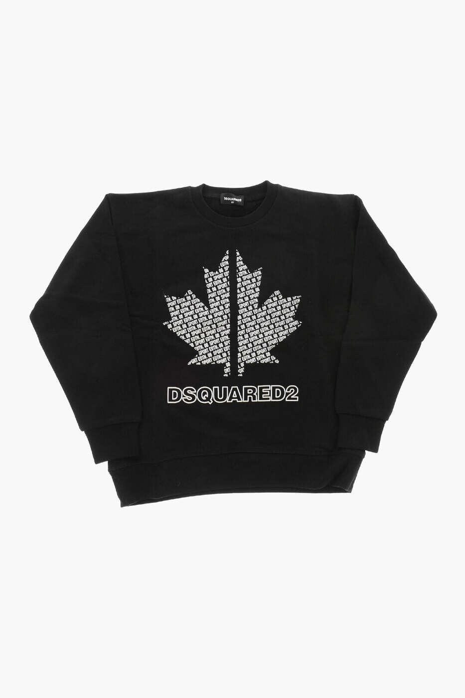 ディースクエアード DSQUARED2 クルーネックスウェットシャツ 調教師 ボーイズ 黒いこと Crew neck sweatshirts DQ1853 D009B DQ900 関税 貨物輸送無料 dk