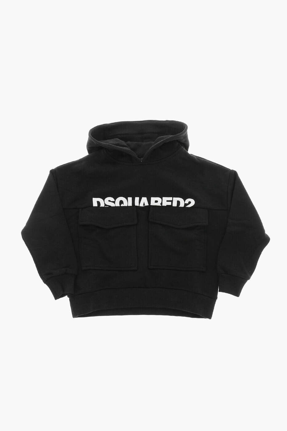 ディースクエアード DSQUARED2 クルーネックスウェットシャツ 調教師 ボーイズ 黒いこと Crew neck sweatshirts DQ1944 D003G DQ900 関税 貨物輸送無料 dk