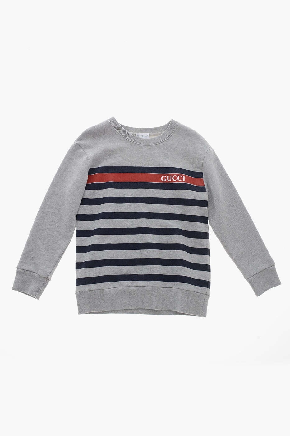 グッチ GUCCI クルーネックスウェットシャツ 調教師 ボーイズ 薄墨色 Crew neck sweatshirts 569693XJG0J1151 関税 貨物輸送無料 dk