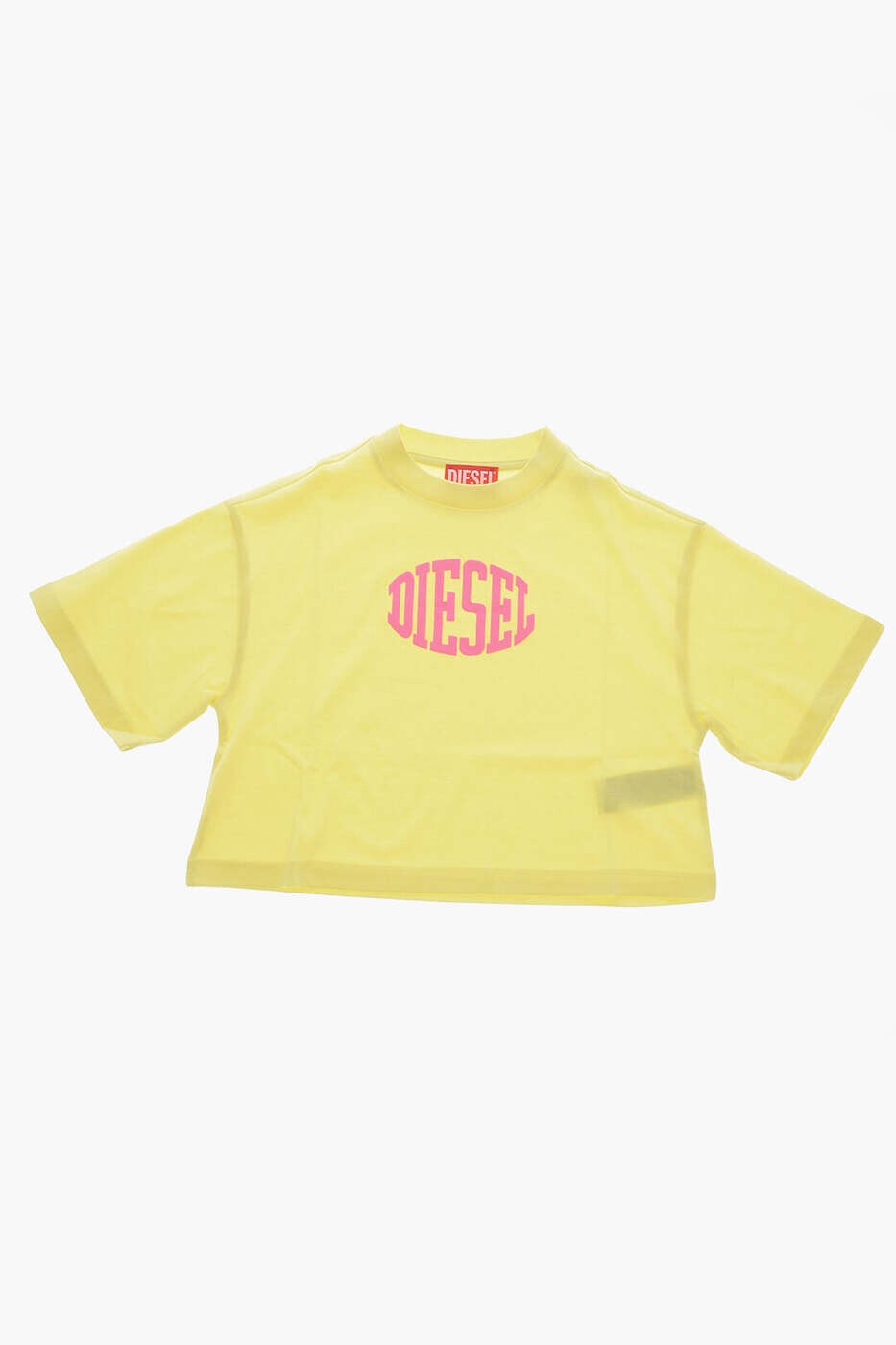 ディーゼル DIESEL ロング捩りプルオーバー プルオーバー ガールズ 黄色 Long sleeve t-shirts J01709 00YI9 K235 関税 貨物輸送無料 dk