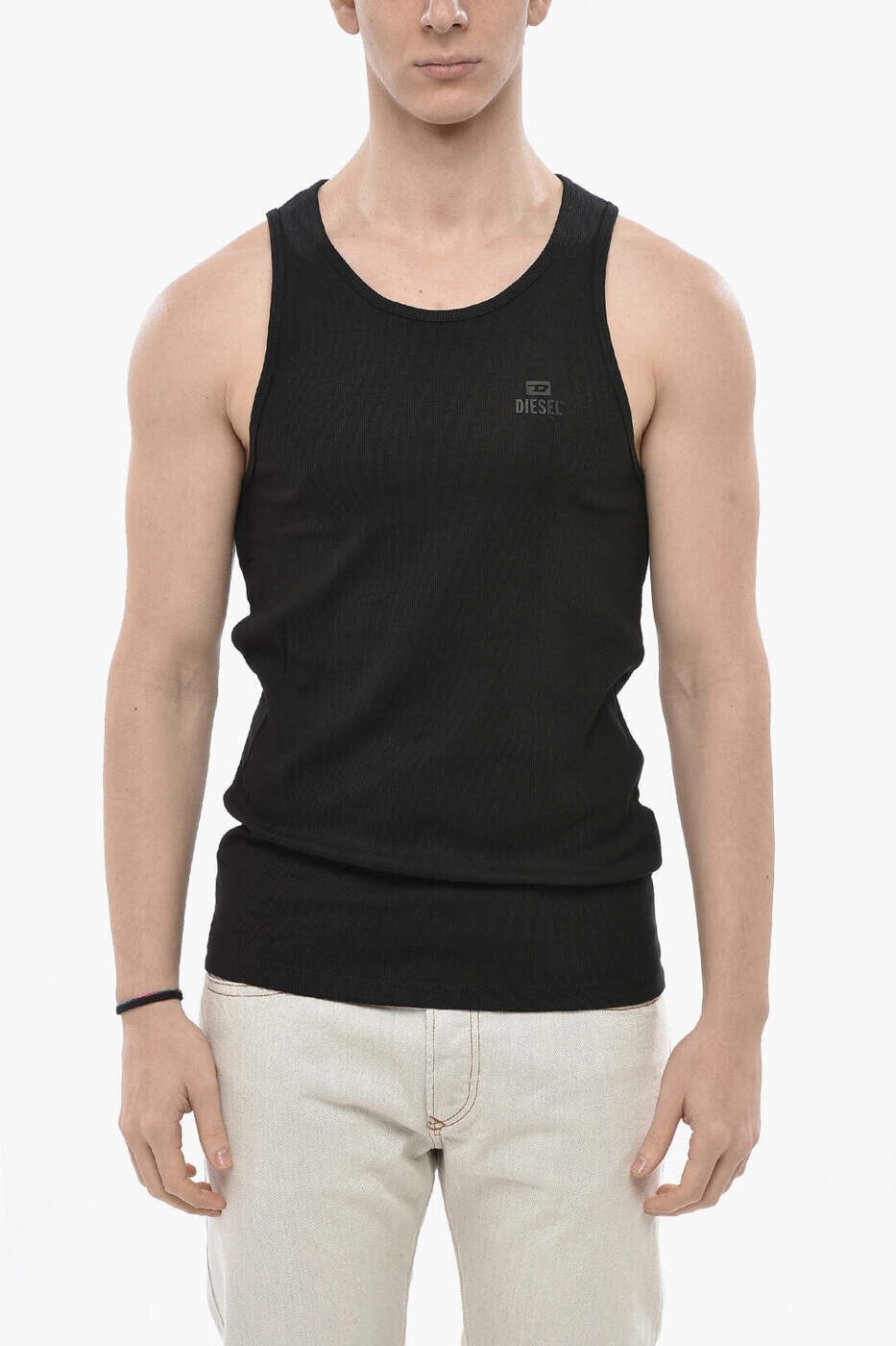 ディーゼル DIESEL Tシャツ トップス メンズ ブラック T-shirts and tops A15702 REGBX 900 関税 送料無料 dk
