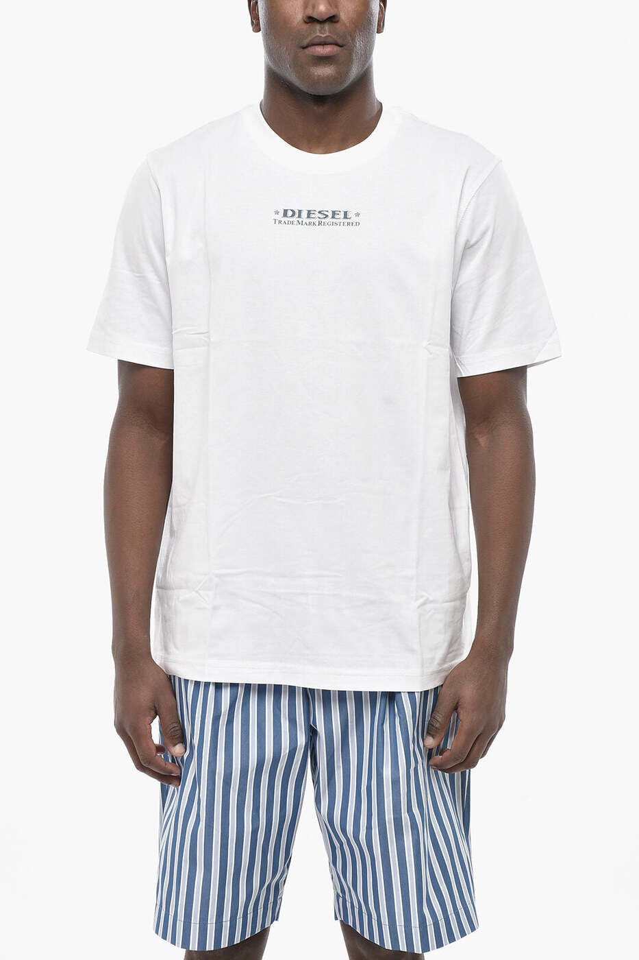 ディーゼル DIESEL Tシャツ メンズ ブラック T-shirts A02333 0CATM 100 関税 送料無料 dk