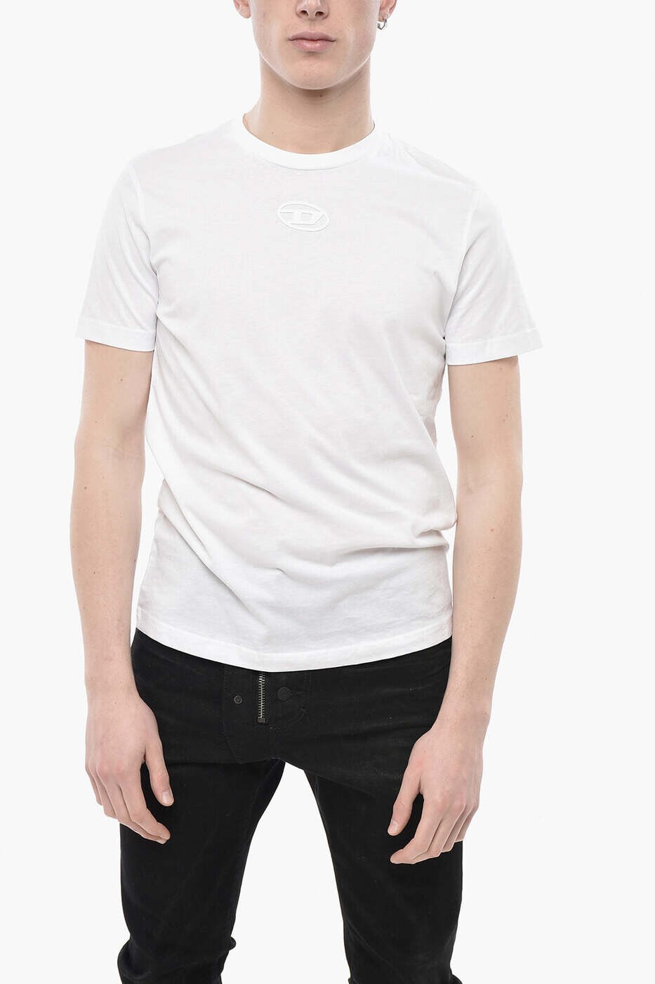 ディーゼル DIESEL ティーシャツ メンズ 白いこと T-shirts A10637 0AAXJ 100 関税 貨物輸送無料 dk