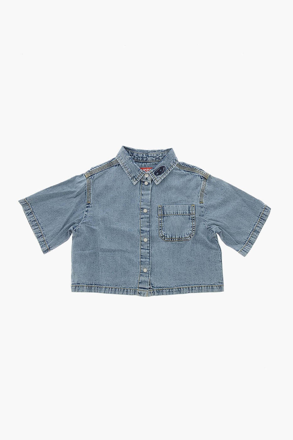 ディーゼル DIESEL フォーマルシャツ プルオーバー ガールズ 青碧 Formal shirts J02165 KXBNH K01 関税 貨物輸送無料 dk