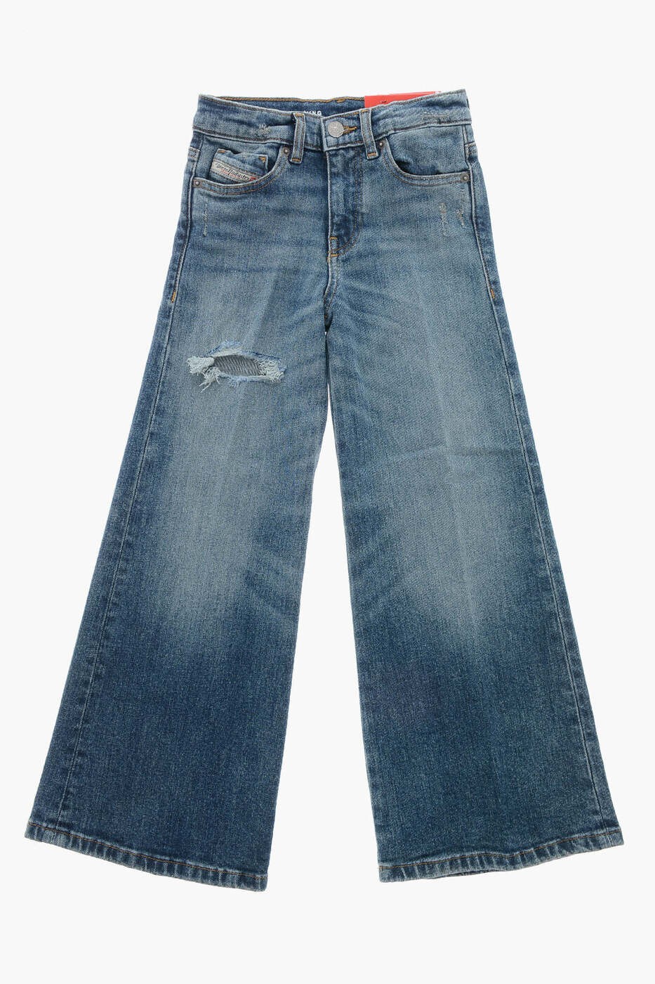 ディーゼル DIESEL レギュラーフィットジーンズ デニム ガールズ ブルー Regular fit jeans J00816 KXBMH K01 関税 送料無料 dk|BRANDSHOP「il Tesoro」