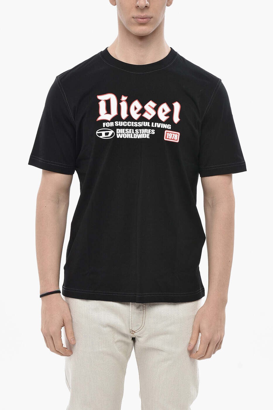 ディーゼル DIESEL Tシャツ メンズ ブラック T-shirts A14789 0GRAI 9XX 関税 送料無料 dk