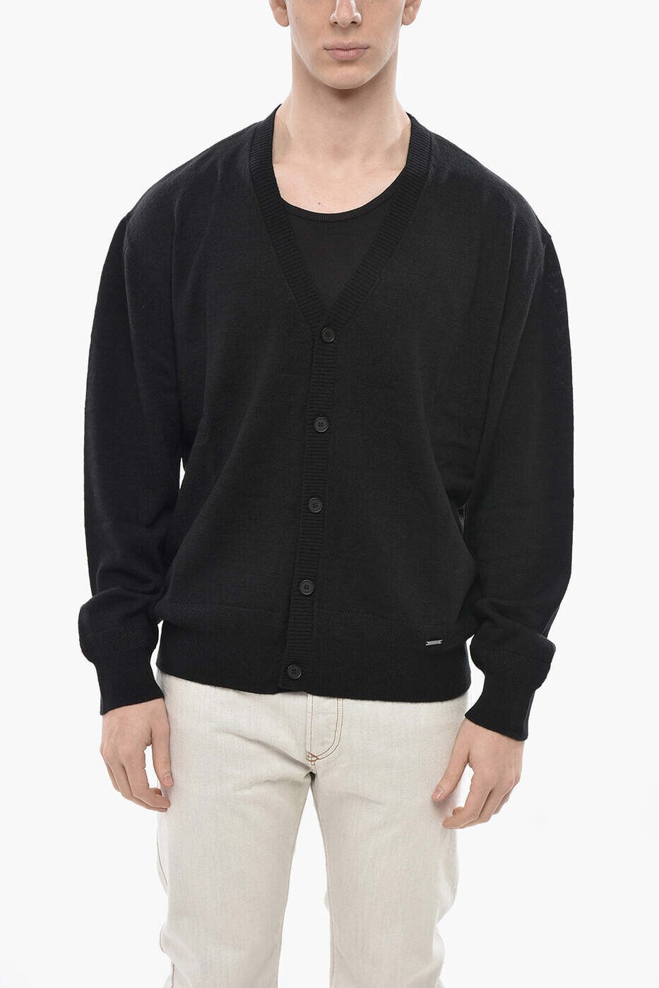 ディーゼル DIESEL プルオーバー 編み物御召しもの メンズ 黒いこと Knitwear A16888 RGIAN 900 関税 貨物輸送無料 dk