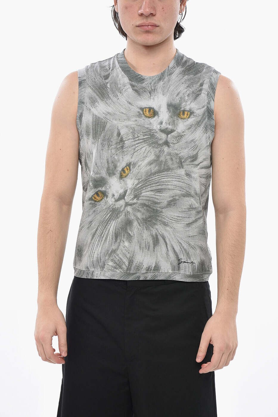 ジバンシィ GIVENCHY Tシャツ トップス メンズ グレー T-shirts and tops BM71LN3YNP 960 関税 送料無料 dk｜BRANDSHOP「il Tesoro」