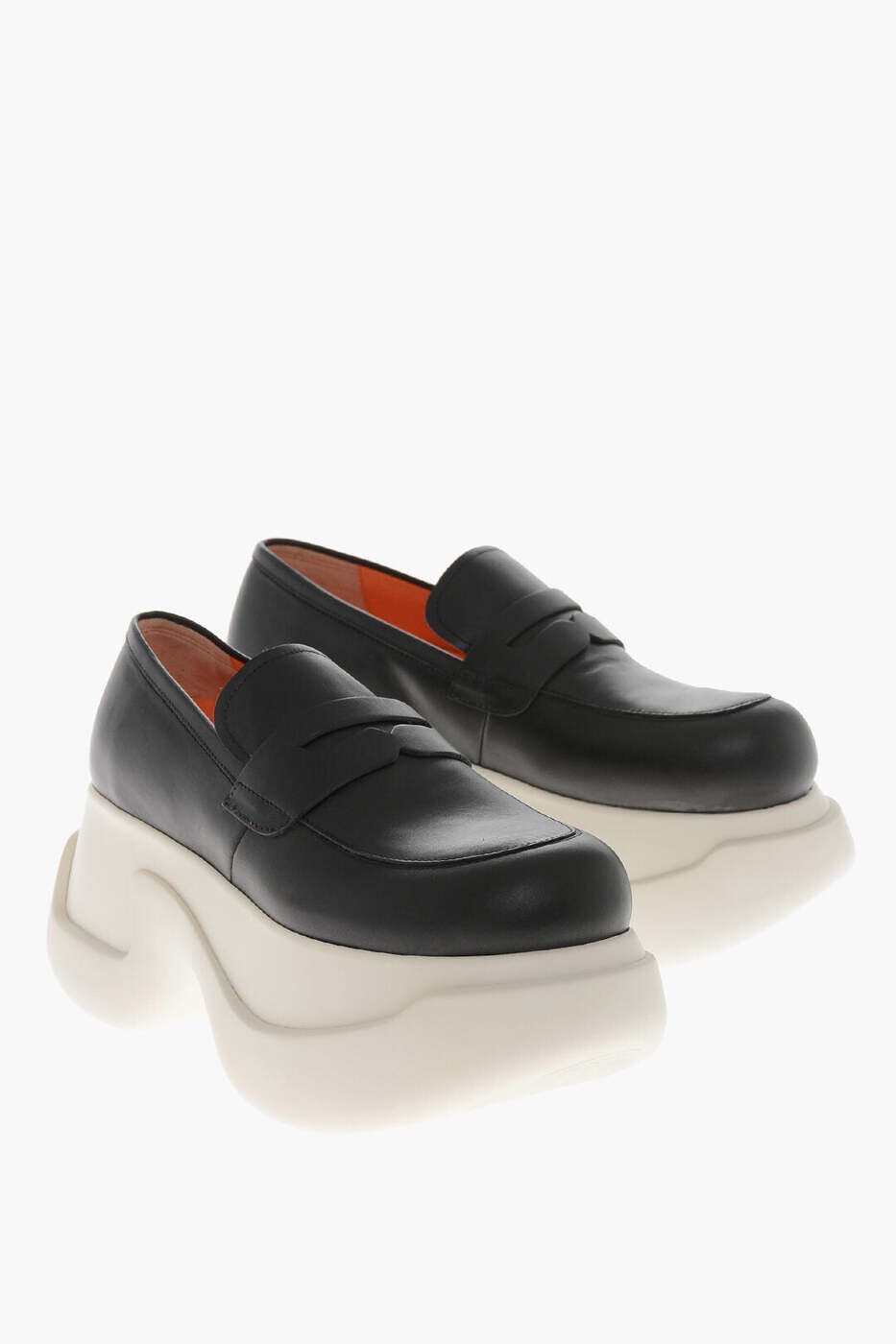 マルニ MARNI 置き目毛革 レディース 黒いこと Loafers MOMS004108 P5088 00N99 関税 貨物輸送無料 dk