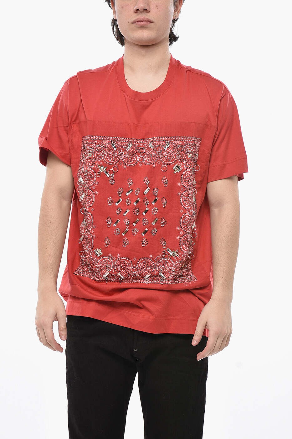 ジバンシィ GIVENCHY Tシャツ メンズ レッド T-shirts BM717W3Y6B 640 関税 送料無料 dk|BRANDSHOP「il Tesoro」