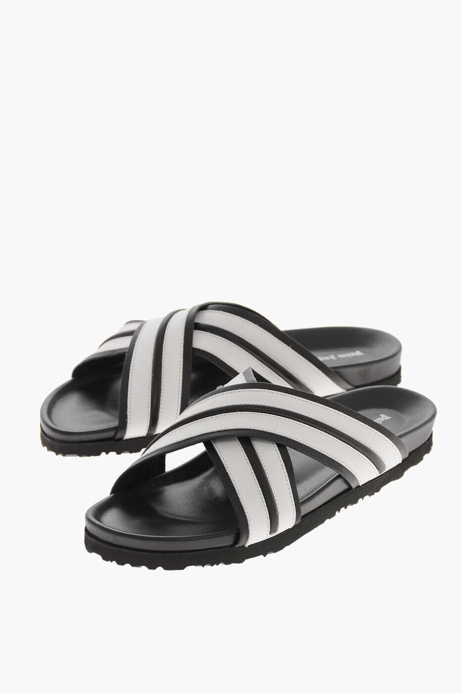パーム エンジェルス PALM ANGELS フラットシューズ サンダル メンズ ブラック Flat Shoes PMIC009S23LEA0011001 関税 送料無料 dk｜BRANDSHOP「il Tesoro」