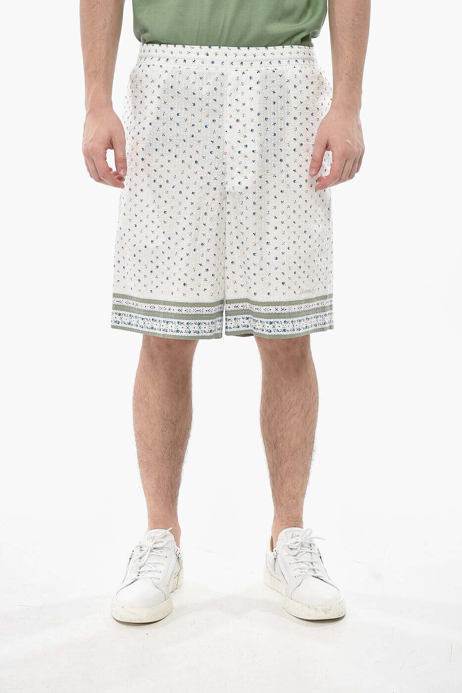 ジバンシィ GIVENCHY ショーツ メンズ ホワイト Shorts BM51FU15N3 185 関税 送料無料 dk｜BRANDSHOP「il Tesoro」