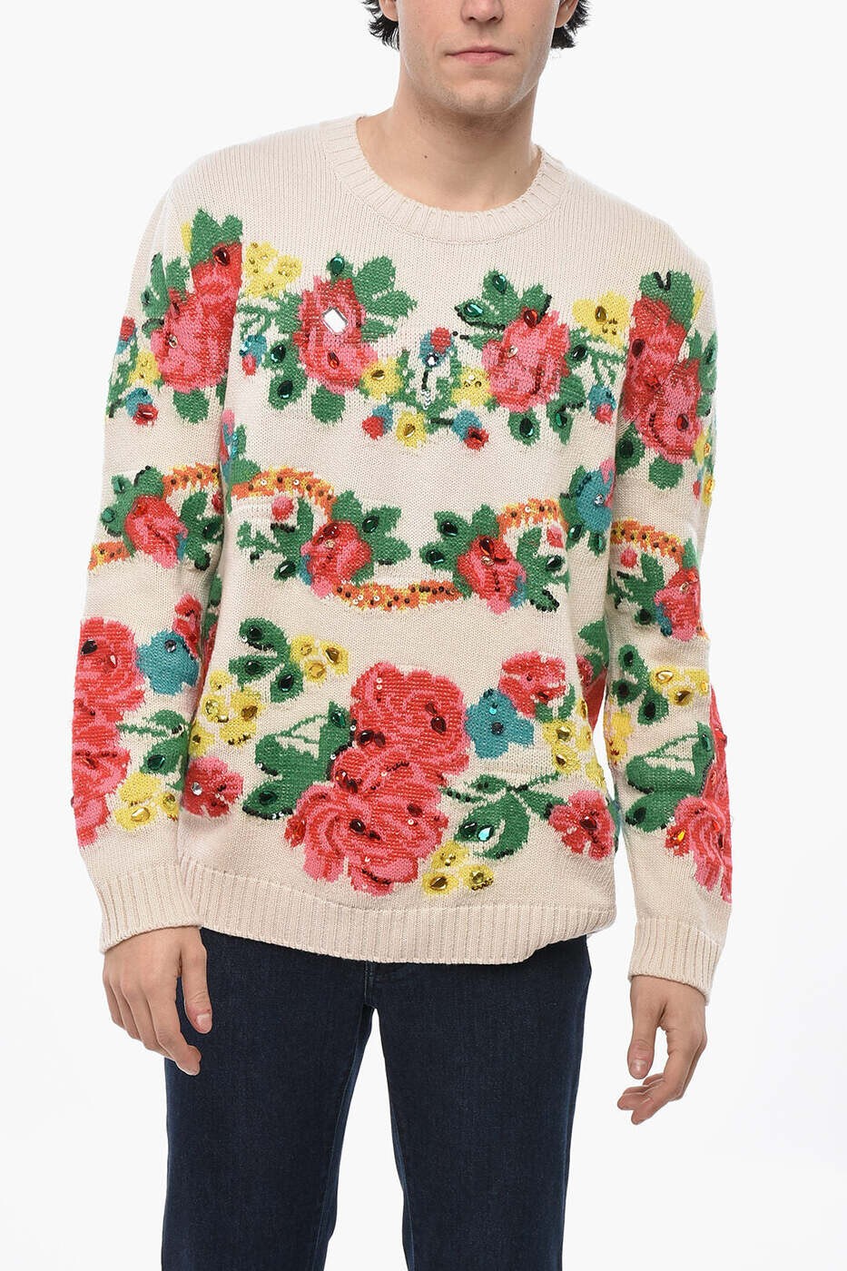 グッチ GUCCI プルオーバー 編み物御召しもの メンズ マルチ色つや Knitwear 571585 XKAQS 9133 関税 貨物輸送無料 dk