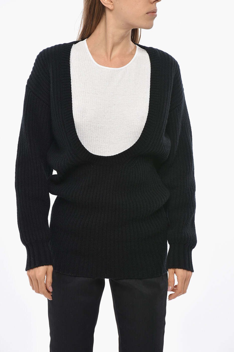 バレンチノ VALENTINO スウェーター 編み物お召しもの レディース 黒いこと Knitwear 3B0KC48Y88Y0NO 関税 貨物輸送無料 dk
