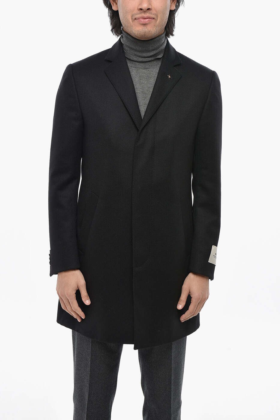 コルネリアーニ CORNELIANI トレンチ コート メンズ ブラック Coats and Trench 261A17 2662302 090 関税 送料無料 dk