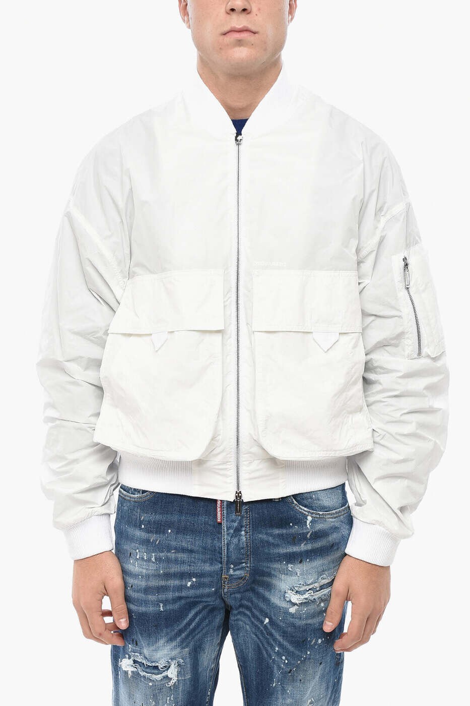 ディースクエアード DSQUARED2 上衣 メンズ 白いこと Jackets S74AM1568 S78520 100 関税 貨物輸送無料 dk