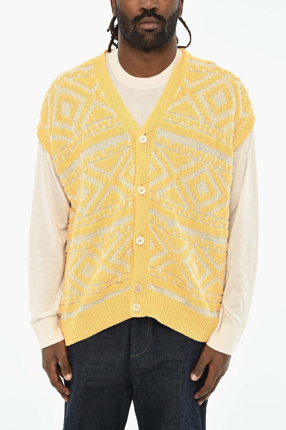 ディースクエアード DSQUARED2 セーター ニットウェア メンズ イエロー Knitwear S71HA1198 S18227 963 関税 送料無料 dk