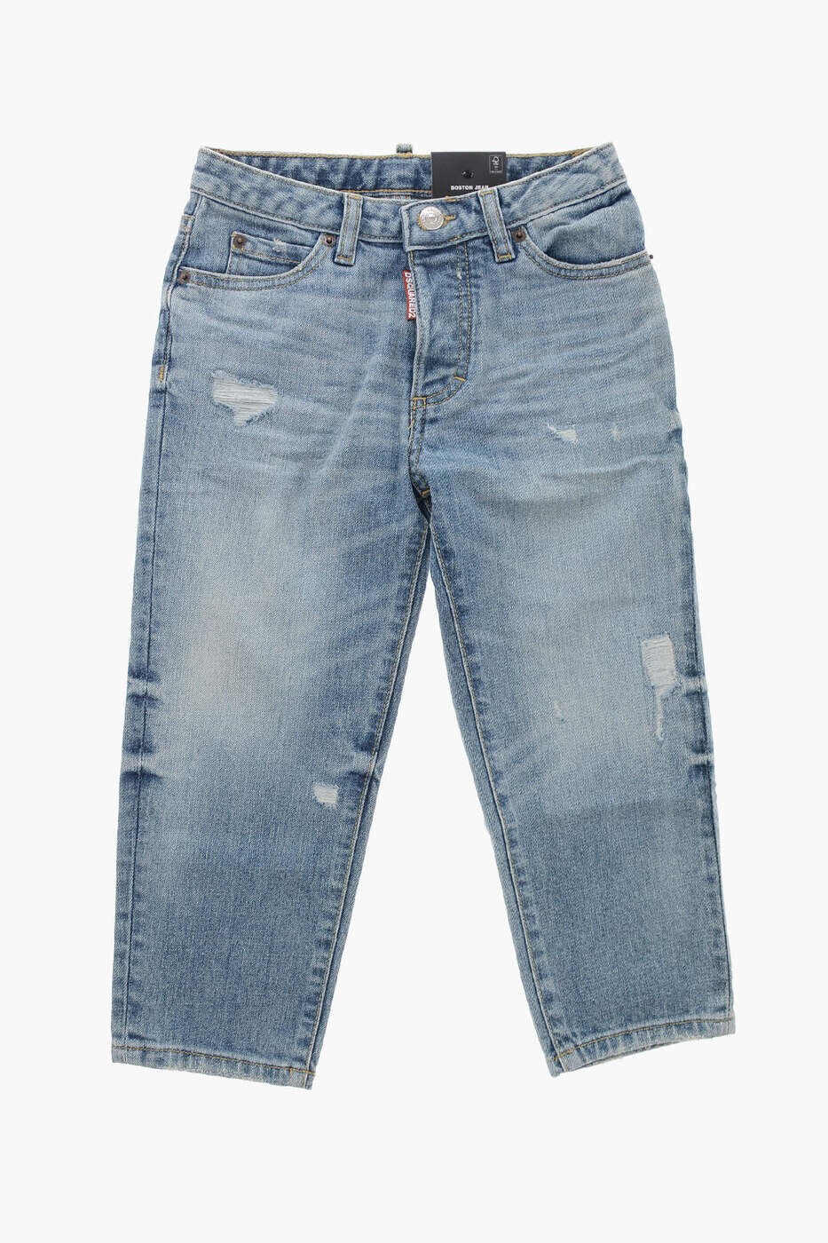 ディースクエアード DSQUARED2 レギュラーフィットジーンズ ジーンズ ガールズ 青碧 Regular fit jeans DQ0501 D0A6P DQ01 関税 貨物輸送無料 dk