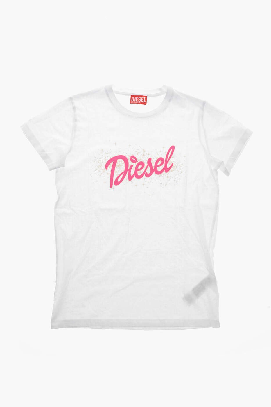ディーゼル DIESEL ロング捩りプルオーバー プルオーバー ガールズ 白いこと Long sleeve t-shirts J02153 KYAWX K100 関税 貨物輸送無料 dk