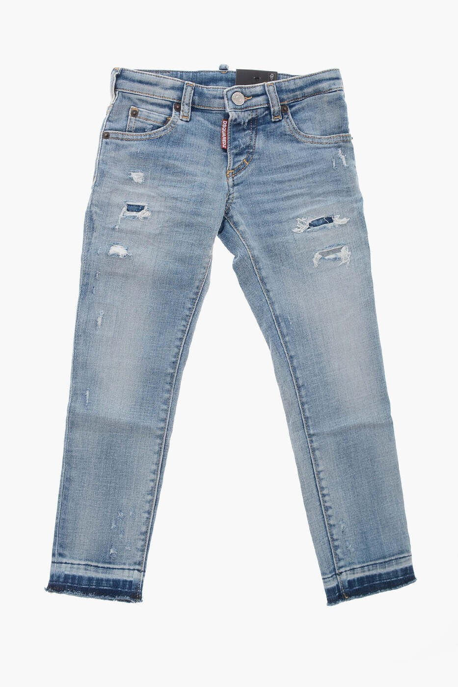 ディースクエアード DSQUARED2 レギュラーフィットジーンズ ジーンズ ボーイズ 青碧 Regular fit jeans DQ01Q3 D0A7K DQ01 関税 貨物輸送無料 dk