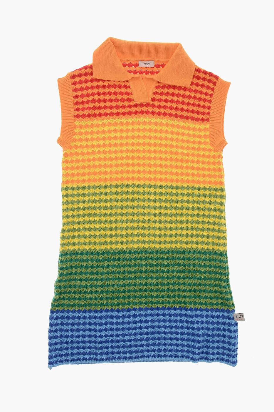 ヌメロ ヴェントゥーノ N.21 ロングお召しもの お召しもの ガールズ マルチ色合い Long dresses N21868 N0334 0NC17 関税 貨物輸送無料 dk