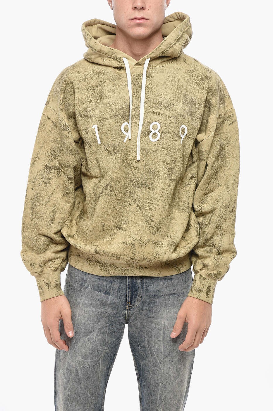 1989 STUDIO トレーナー 調教師 メンズ ベージュ Sweatshirts MFW24 302 LOGO CAM 関税 貨物輸送無料 dk