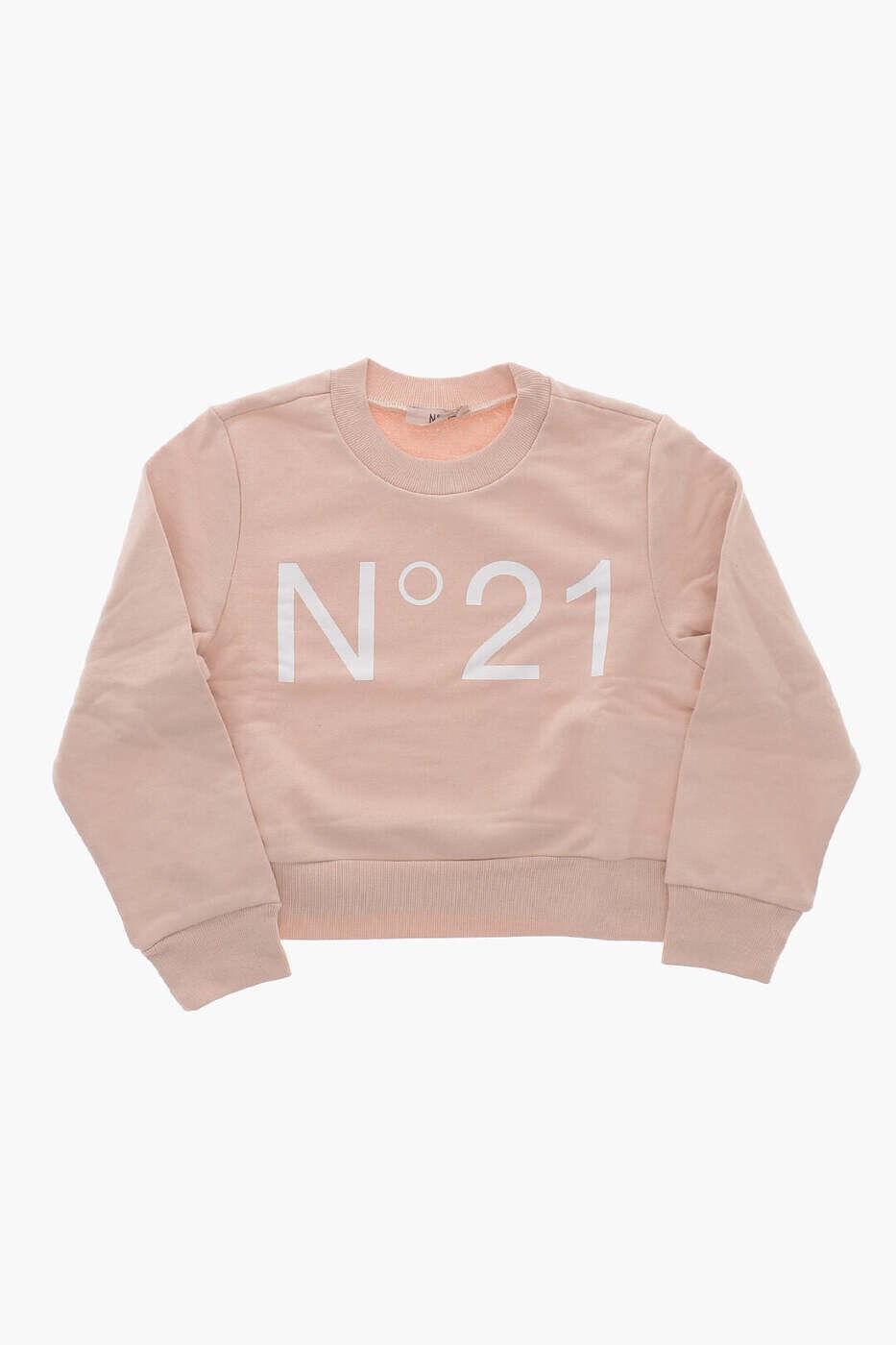 ヌメロ ヴェントゥーノ N.21 クルーネックスウェットシャツ 調教師 ガールズ サクラ色 Crew neck sweatshirts N21574 N0154 0N316 関税 貨物輸送無料 dk