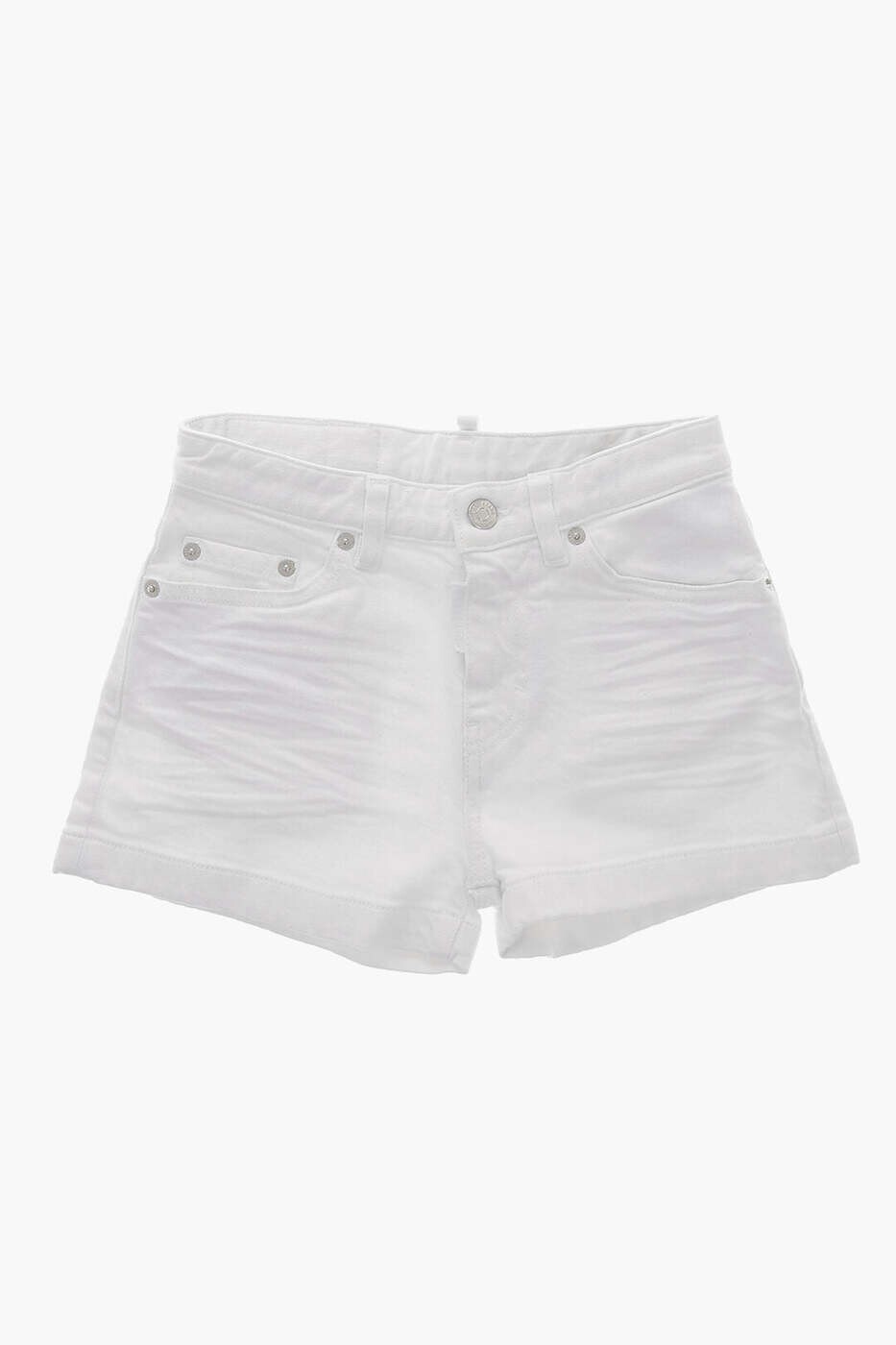 ディースクエアード DSQUARED2 ショートパンツ　パンツ ショーツ ガールズ ホワイト Shorts DQ2261 D0A4E DQ100 関税 送料無料 dk｜BRANDSHOP「il Tesoro」