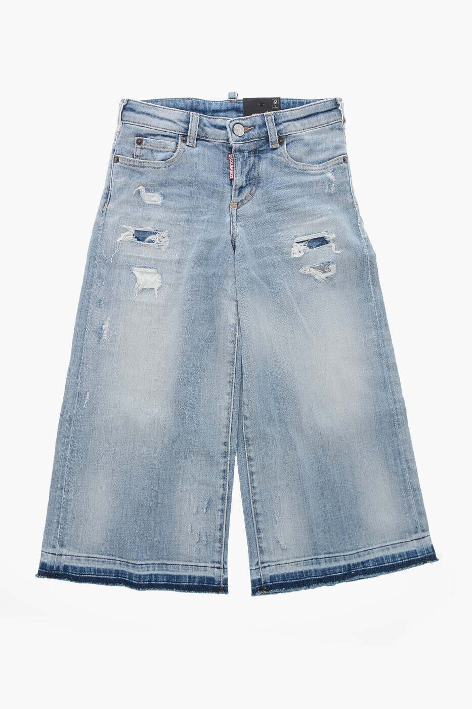 ディースクエアード DSQUARED2 レギュラーフィットジーンズ ジーンズ ガールズ 青碧 Regular fit jeans DQ0383 D0A7K DQ01 関税 貨物輸送無料 dk