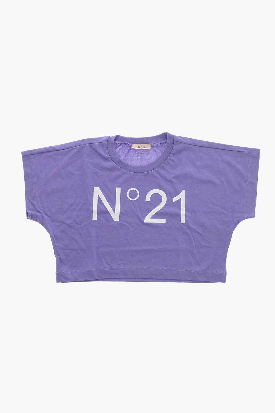 ヌメロ ヴェントゥーノ N.21 ロング捩りプルオーバー プルオーバー ガールズ パープル Long sleeve t-shirts N21558 N0153 0N602 関税 貨物輸送無料 dk