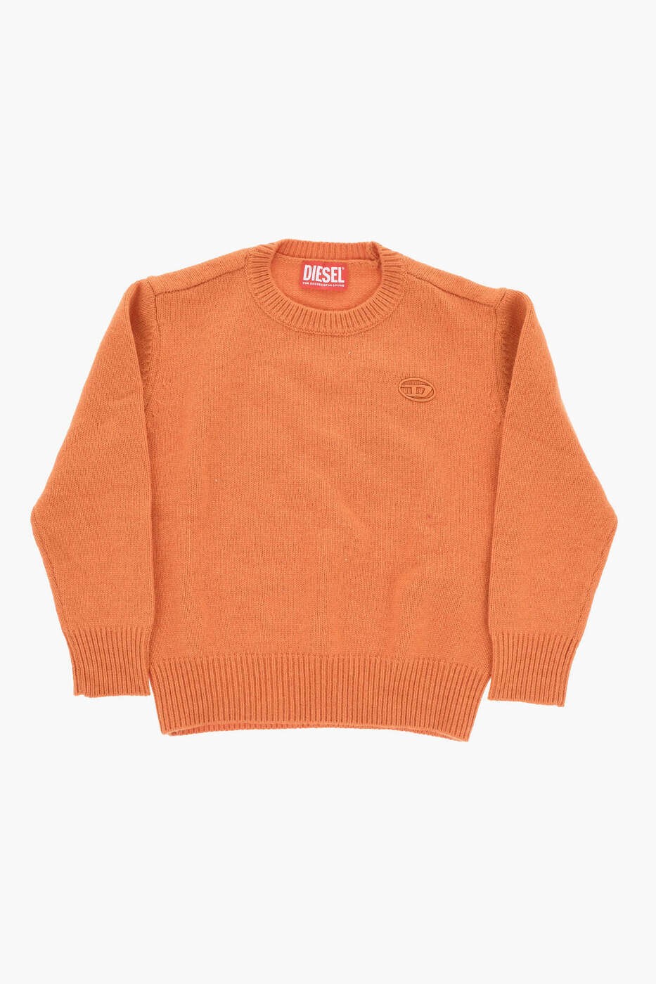 ディーゼル DIESEL クルーネックジャンパー 編み物御召しもの ボーイズ オレンジ色 Crew neck jumpers J01550 KYAV8 K458 関税 貨物輸送無料 dk