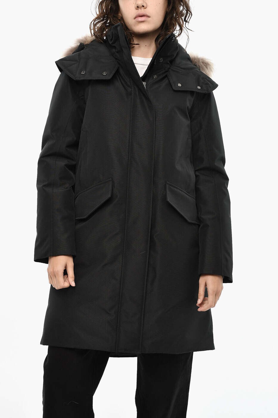 羊毛金持ち WOOLRICH 背広上衣 背広 上衣 レディース 黒いこと Suit Jackets CFWWOU0810FRUT1180 1578 関税 貨物輸送無料 dk