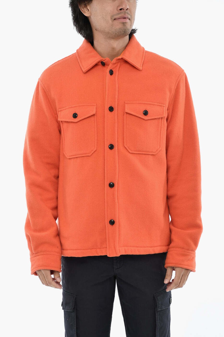 羊毛分限者 WOOLRICH 上衣 メンズ オレンジ色 Jackets CFWOOS0081MRUT3393 5475 関税 貨物輸送無料 dk