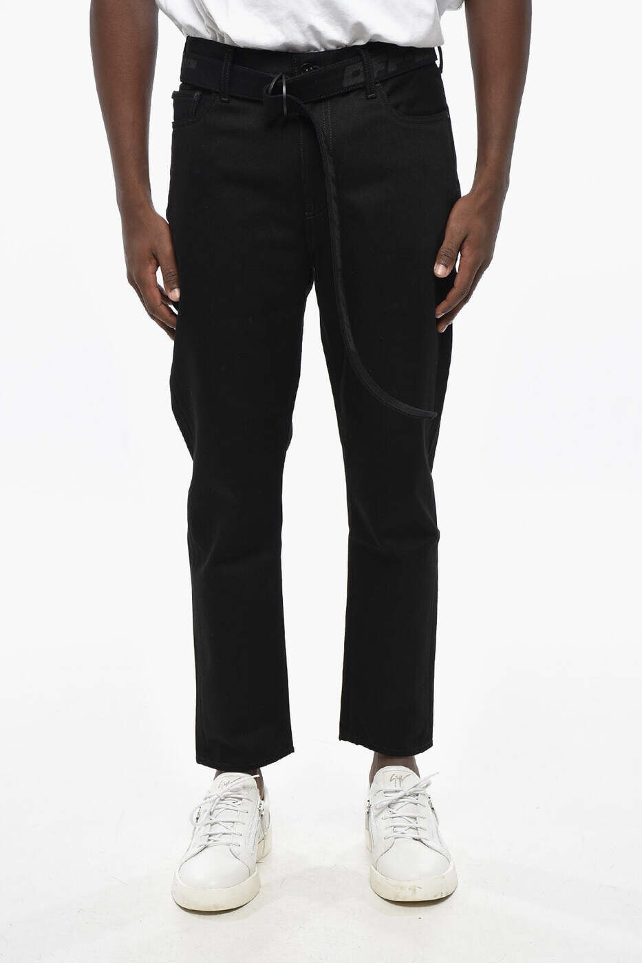 オフホワイト OFF WHITE デニム メンズ ブラック Jeans OMYA142C99DEN0011010 関税 送料無料 dk｜BRANDSHOP「il Tesoro」