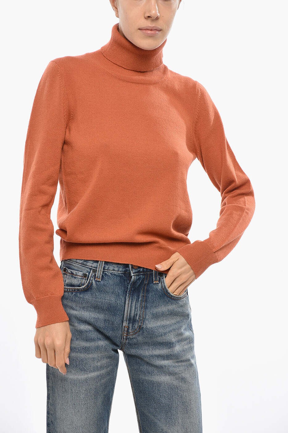マーロ MALO スウェーター 編み物御召しもの レディース オレンジ色 Knitwear DXC146 FCK09 E3145 関税 貨物輸送無料 dk