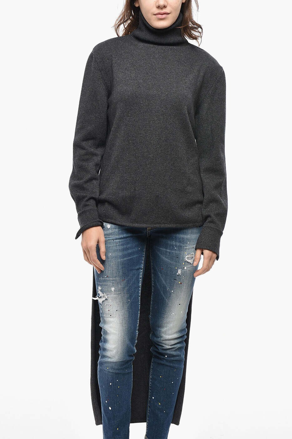 ジバンシィ GIVENCHY スウェーター 編み物お召しもの レディース 薄墨色 Knitwear BW90RS4ZNC 025 関税 貨物輸送無料 dk