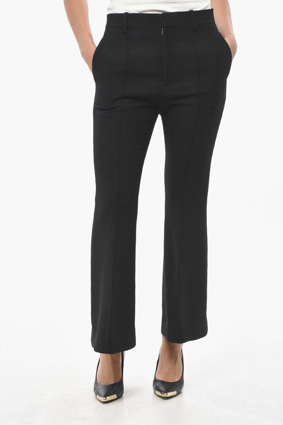 ボッテガ ヴェネタ BOTTEGA VENETA ズボン パンツ レディース ブラック Trousers 810473 V4MD0 1000 関税 送料無料 dk｜BRANDSHOP「il Tesoro」