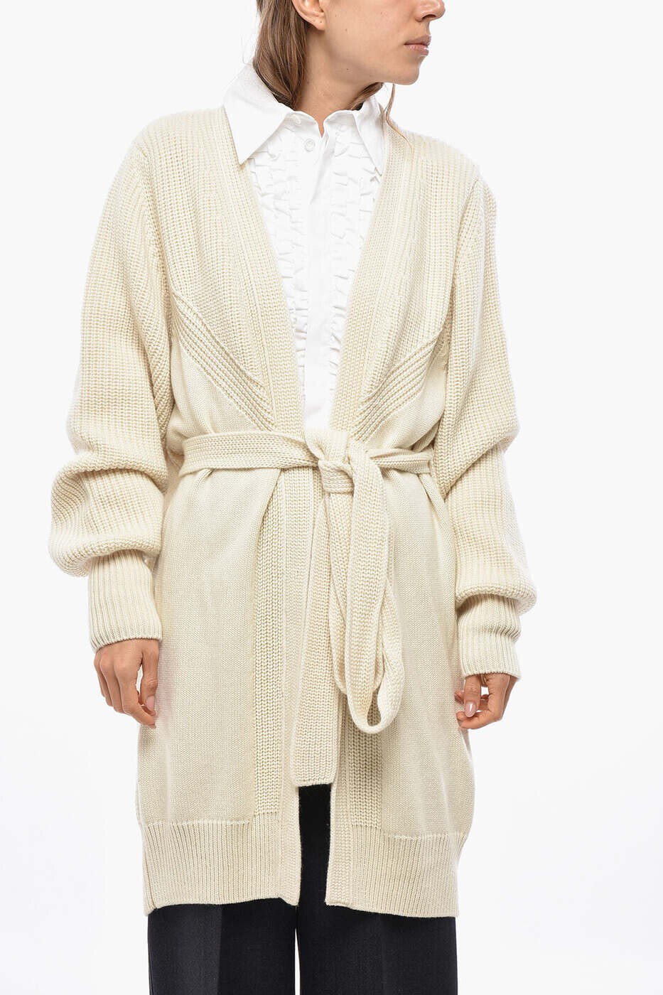 サスファイ SA SU PHI スウェーター 編み物お召しもの レディース 白いこと Knitwear W24705 0101 関税 貨物輸送無料 dk