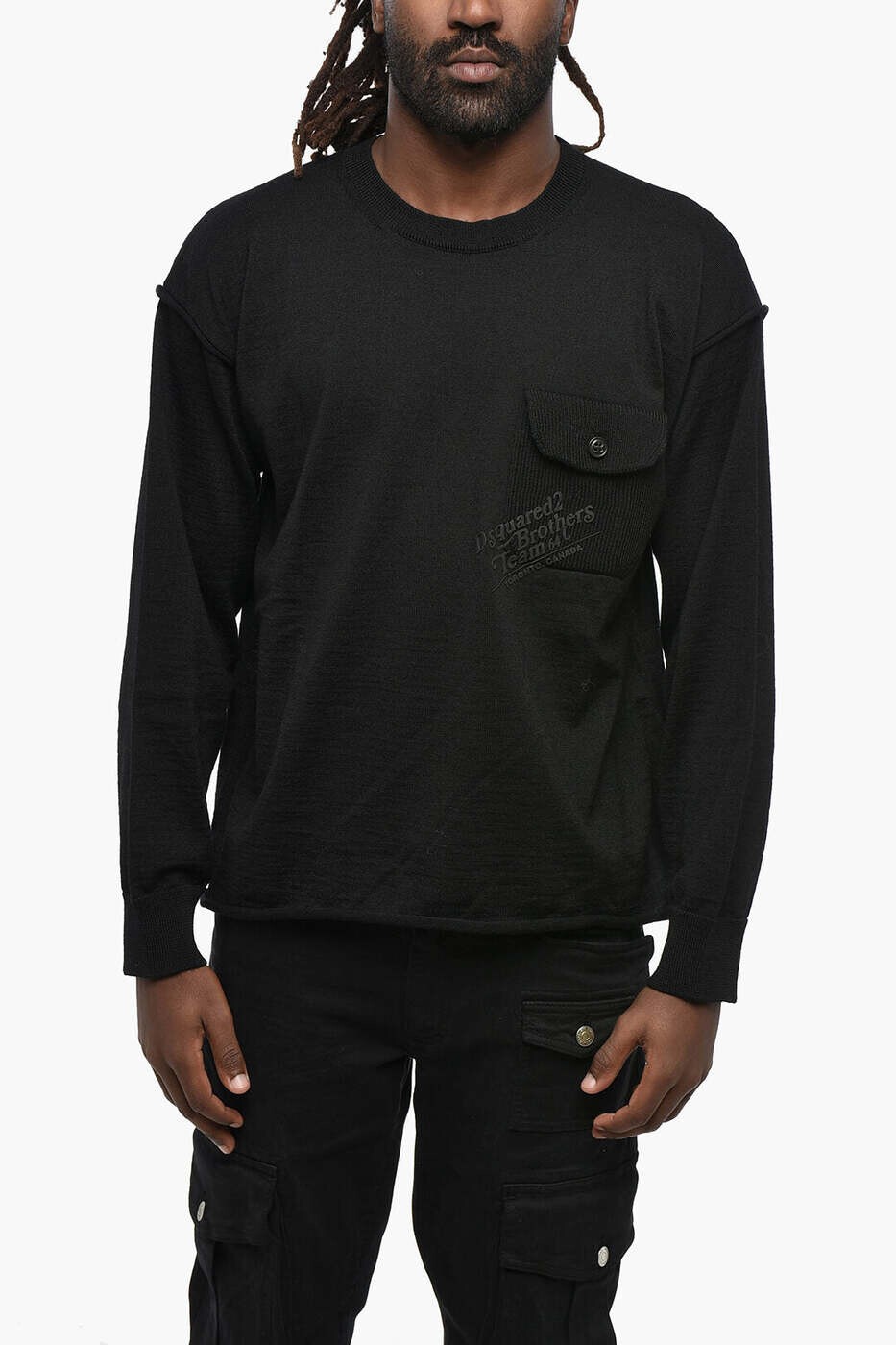 ディースクエアード DSQUARED2 セーター ニットウェア メンズ ブラック Knitwear S74HA1344S18312900 関税 送料無料 dk
