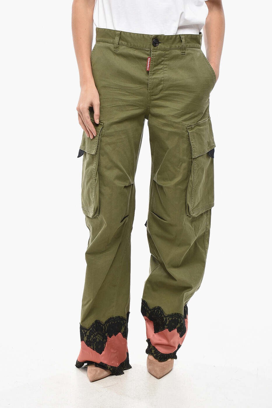 ディースクエアード DSQUARED2 ズボン パンツ レディース グリーン Trousers S72KA1211S39021693 関税 送料無料 dk|BRANDSHOP「il Tesoro」