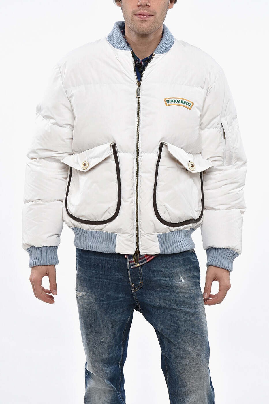 ディースクエアード DSQUARED2 ジャケット メンズ ホワイト Jackets S71AN0477S53353100 関税 送料無料 dk｜BRANDSHOP「il Tesoro」