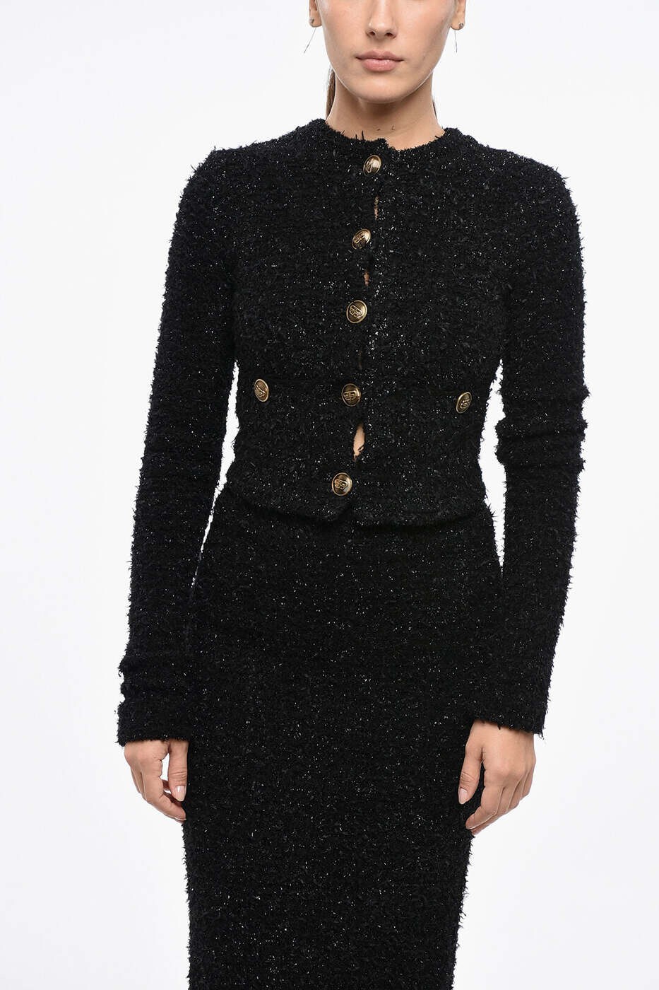 バレンシアガ BALENCIAGA スウェーター 編み物お召しもの レディース 黒いこと Knitwear 793604T3328 1000 関税 貨物輸送無料 dk
