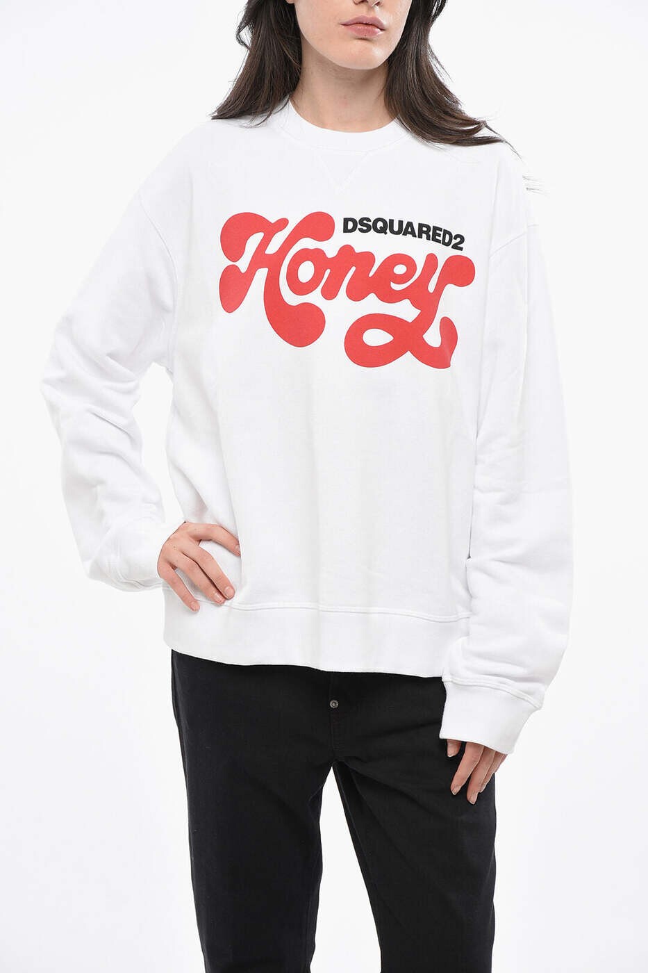 ディースクエアード DSQUARED2 調教師 レディース 白いこと Sweatshirts S75GU0468S25551100 関税 貨物輸送無料 dk