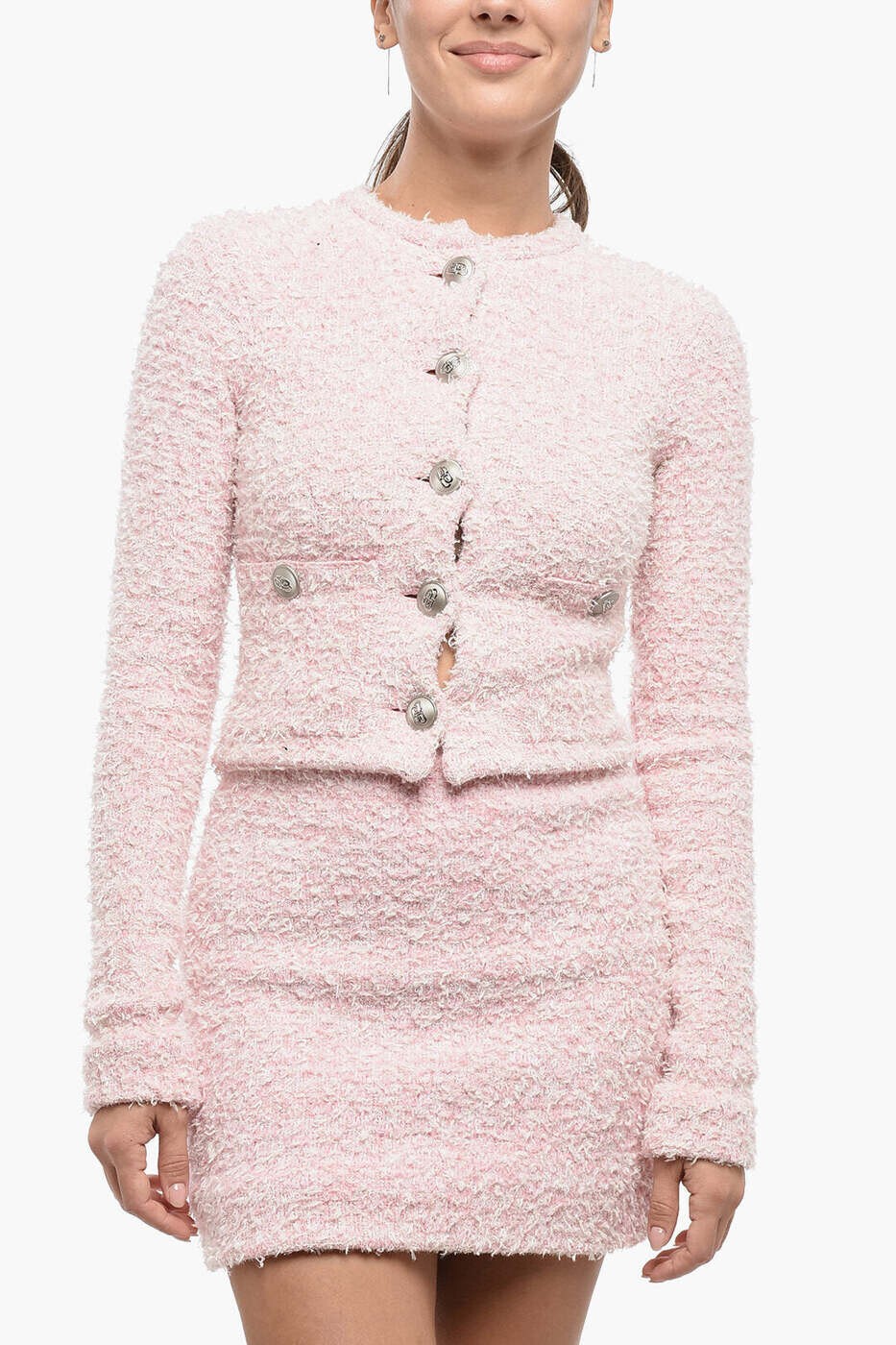 バレンシアガ BALENCIAGA スウェーター 編み物お召しもの レディース サクラ色 Knitwear 793604 T3328 5000 関税 貨物輸送無料 dk