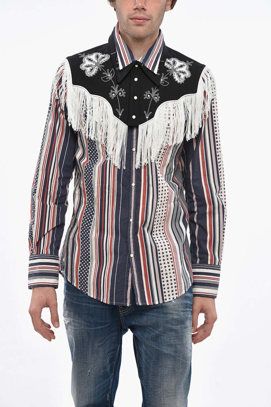 ディースクエアード DSQUARED2 シャツ メンズ マルチカラー Shirts S71DM0673S78370001S 関税 送料無料 dk｜BRANDSHOP「il Tesoro」