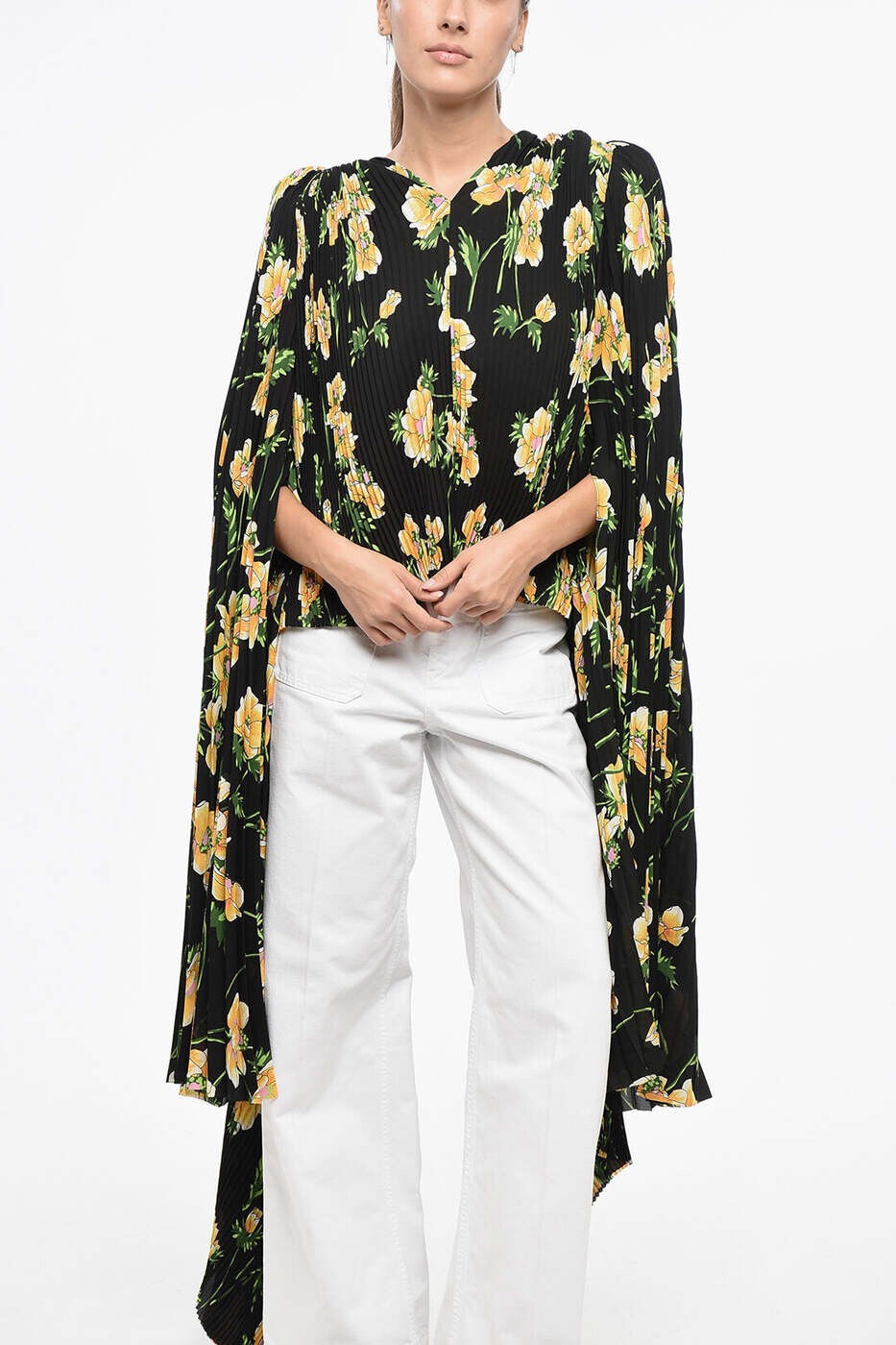 バレンシアガ BALENCIAGA ティーシャツ トップス レディース 黒いこと T-shirts and tops 768704TPL471361 関税 貨物輸送無料 dk