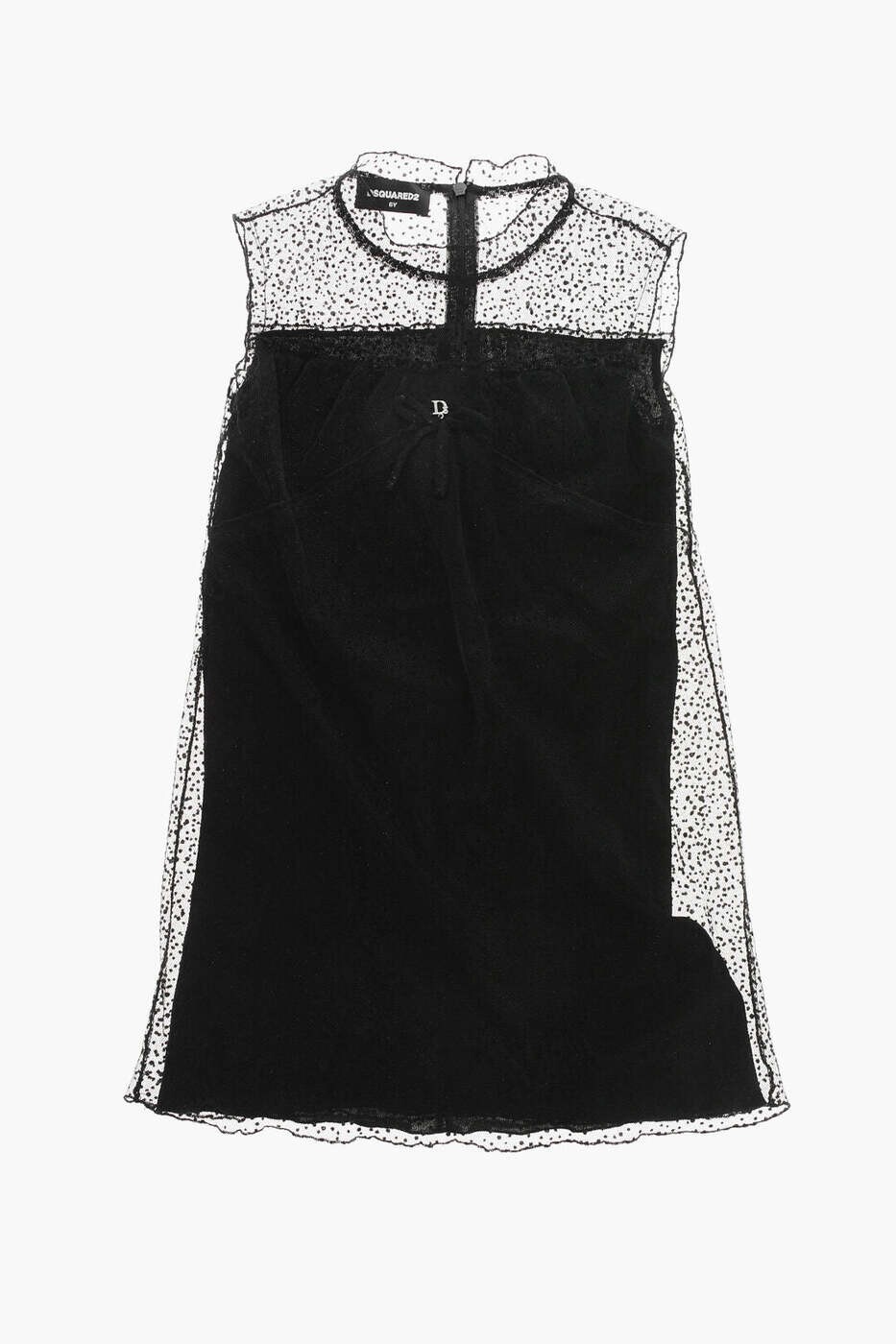 ディースクエアード DSQUARED2 ロング御召しもの 御召しもの ガールズ 黒いこと Long dresses KDQ1499D0A3EDQ900 関税 貨物輸送無料 dk